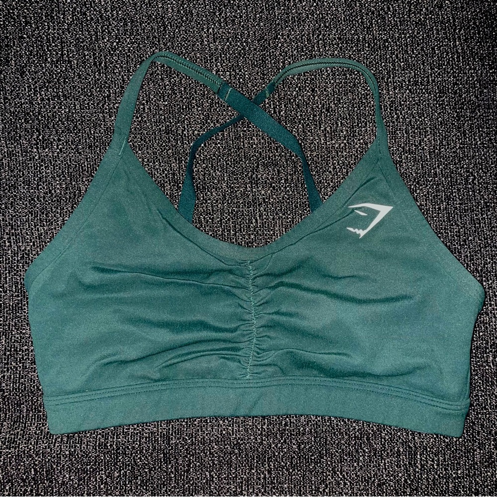 gymshark runched sports bra